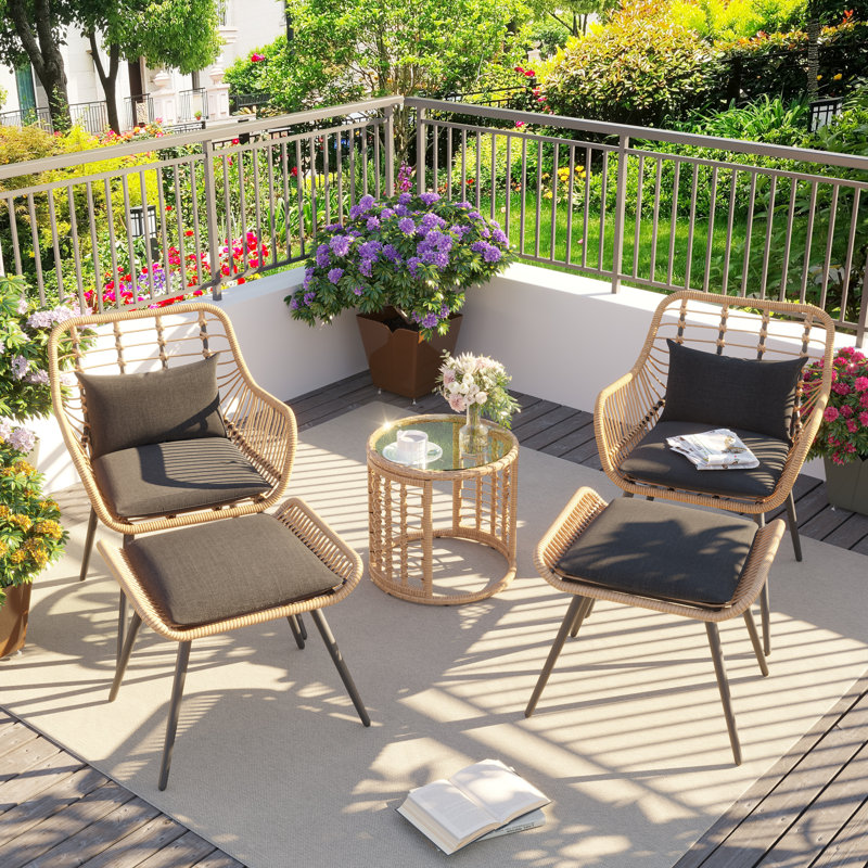 Bay Isle Home™ Giblin Patio Conversation Set with Cushions